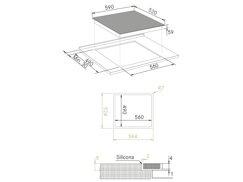 Hobs - H-Connect 603 Slider Bridge - Technical design