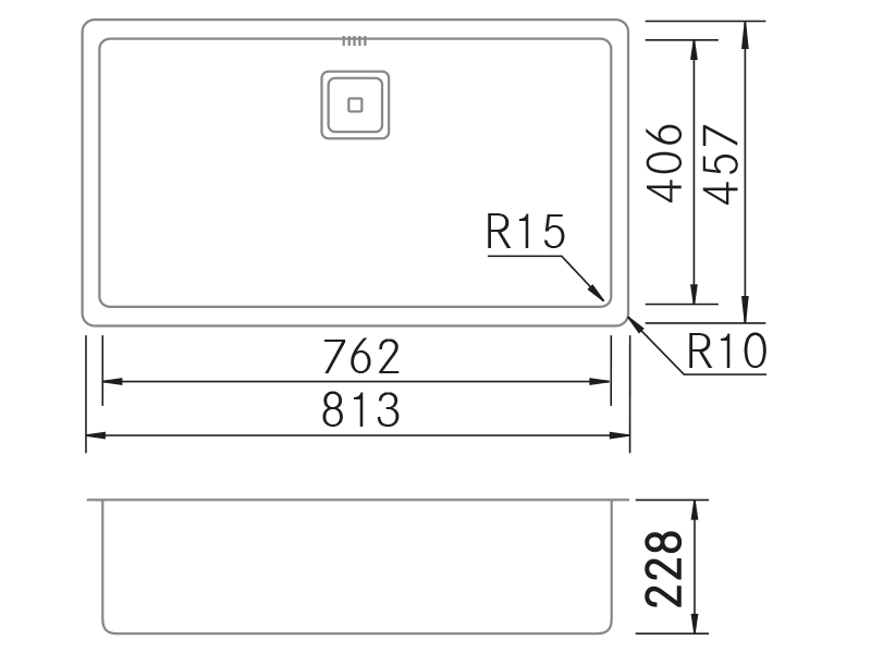 Sinks - BMR-7640 - Technical design