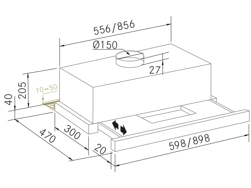 Range Hoods - DF PW - Technical design