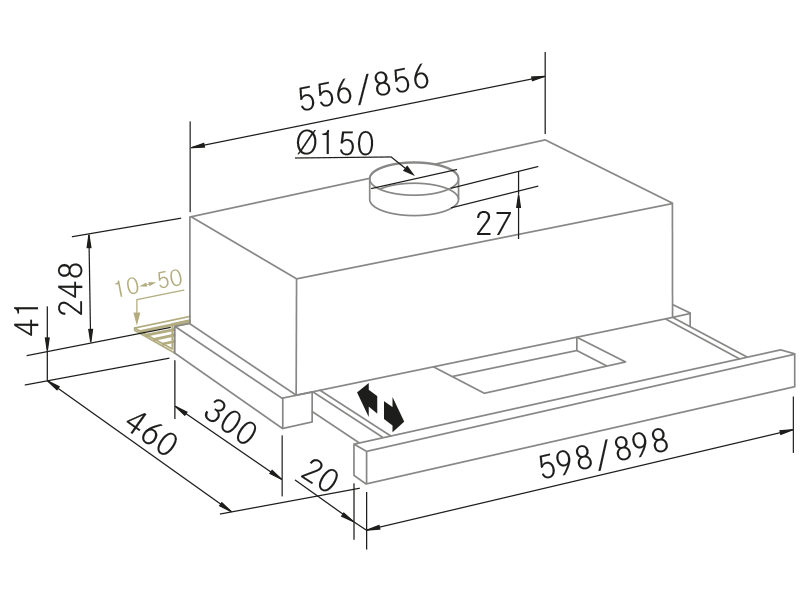 Range Hoods - DF PW - Technical design