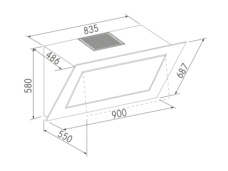 Range Hoods - Quasar R - Technical design