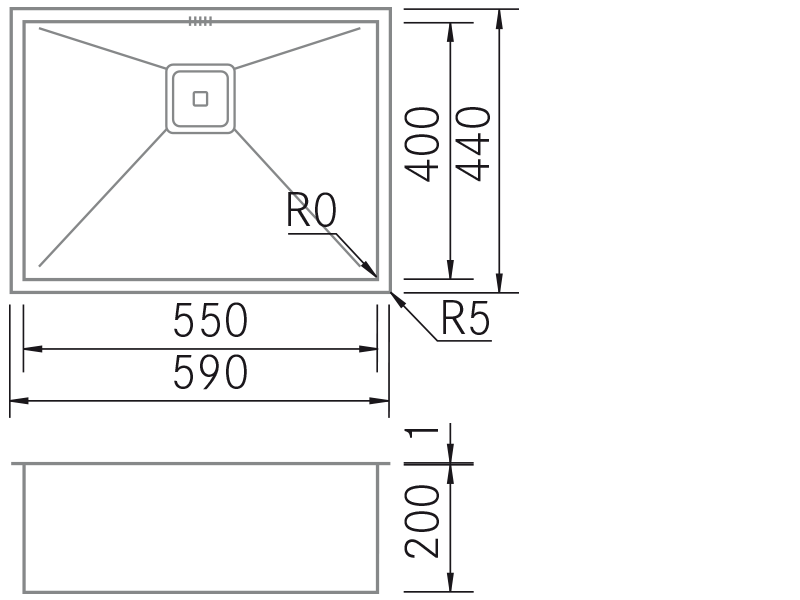 Sinks - BTK-5540 - Technical design