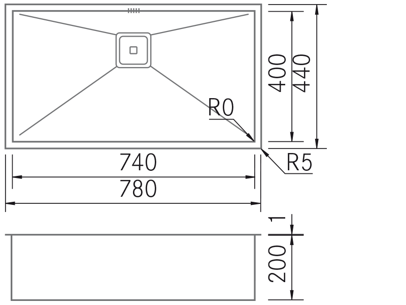 Sinks - BTK-7440 - Technical design